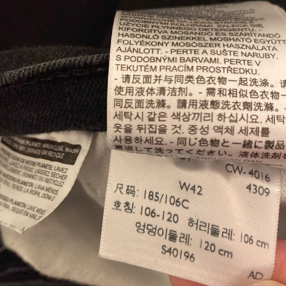 Levi’s Men’s 569 Loose Relaxed Fit Denim Jean Shorts Black Size 42 - Picture 12 of 12